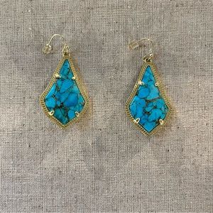 Kendra Scott: Small Faceted Alex Gold Drop Earrings